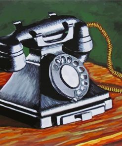 Vintage Phone paint by number