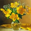 Yellow Magnolia Vase paint by number