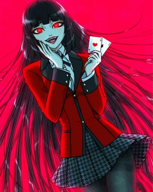 Yumeko Jabami Kakegurui Anime paint by number