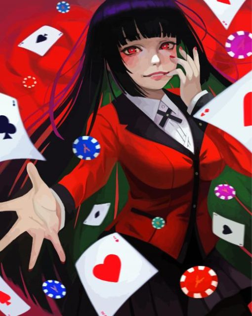 Yumeko Jabami Kakegurui paint by number