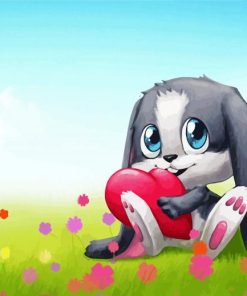 Adorable Bunny paint by number