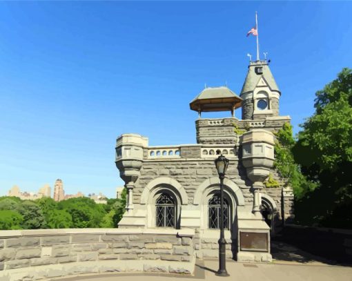 Aesthetic Belvedere Castle paint by number