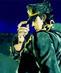 Aesthetic Jotaro Kujo paint by number