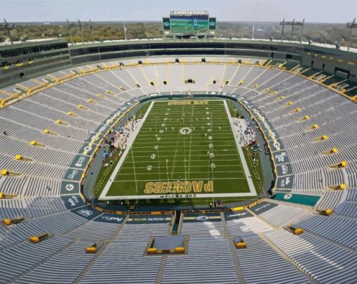 Aesthetic Lambeau Field paint by number