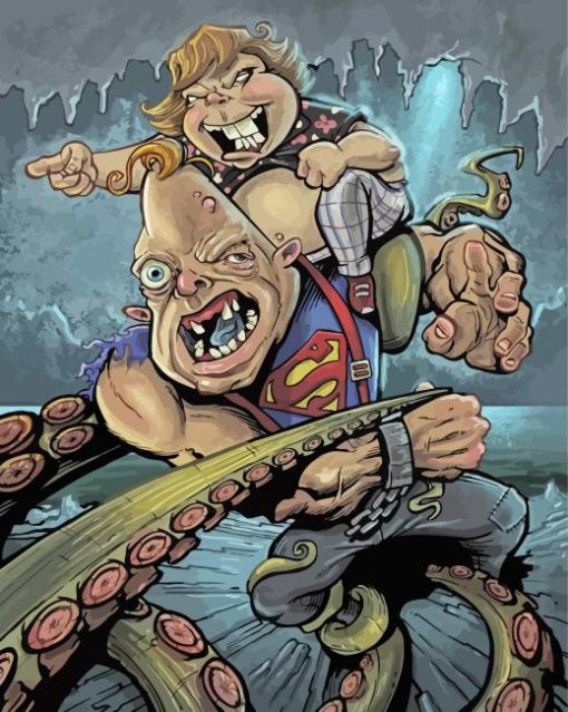 Aesthetic Chunk And Sloth The Goonies paint by number