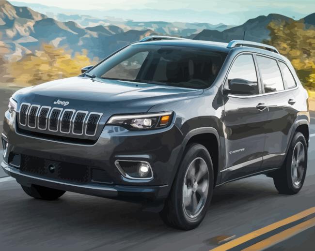 Aesthetic Jeep paint by number