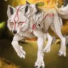 Aesthetic Okami Dog Art paint by number