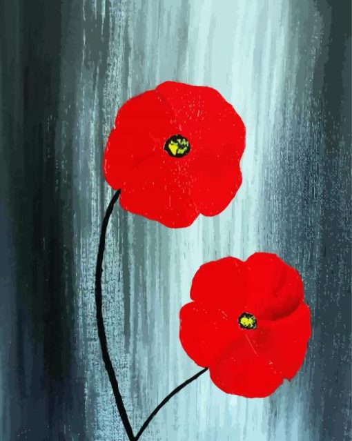 Aesthetic Poppies paint by number