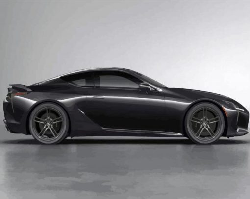 Black Lexus LC paint by number