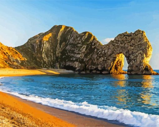 Durdle Door Uk paint by numbers