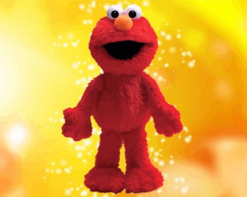 Elmo Muppet paint by number