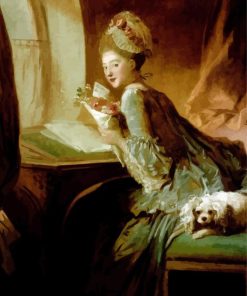 Fragonard The Love Letter paint by number