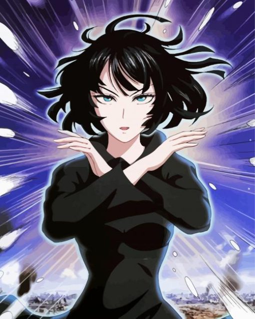 Fubuki One Punch Man Anime paint by number