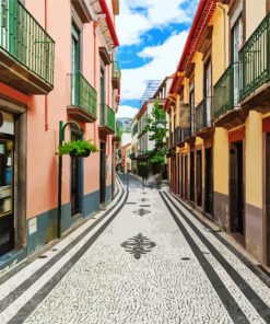 Funchal Streets paint by number