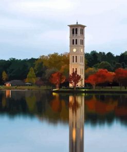 Furman University South Carolina paint by number