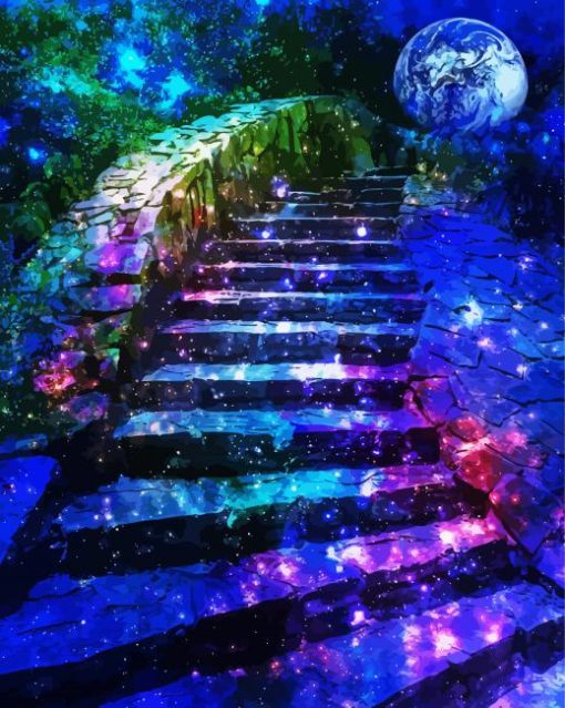 Galaxy Sparkle Path paint by number