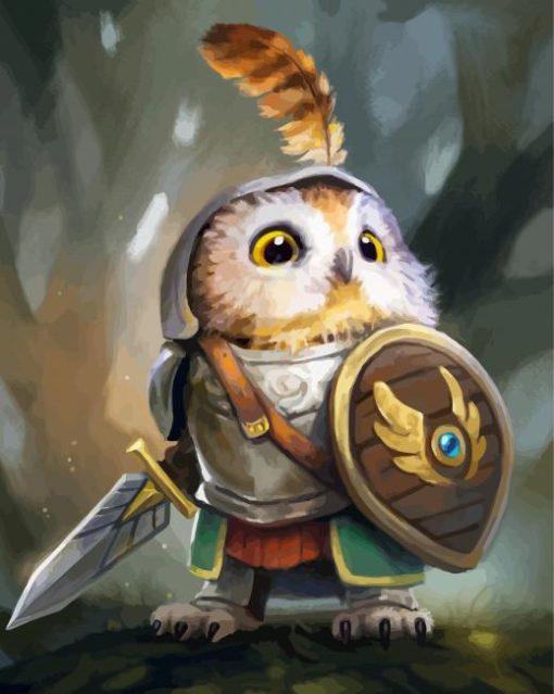 Knight Owl paint by numbers