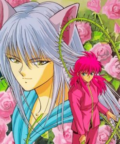 Kurama Yu Yu Hakusho paint by numbers