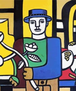 Leger The Man In The Blue Hat paint by number