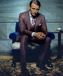 Mads Mikkelsen Hannibal paint by number