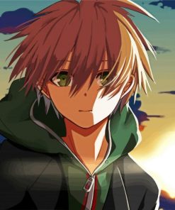 Makoto Naegi Danganronpa Anime paint by number