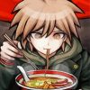 Makoto Naegi Eating Ramen paint by number