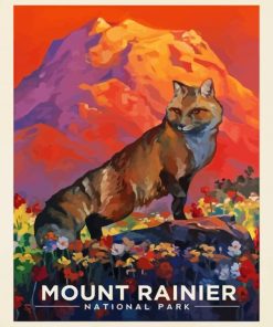 Mount Rainier paint by number