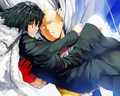 One Punch Man And Fubuki paint by number