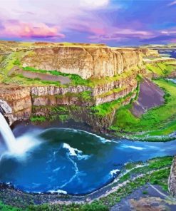 Palouse Falls State Park paint by number