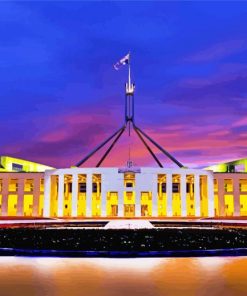 Parliament House Canberra paint by number