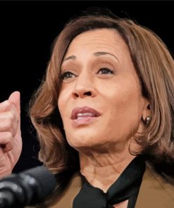 President Kamala Harris paint by number