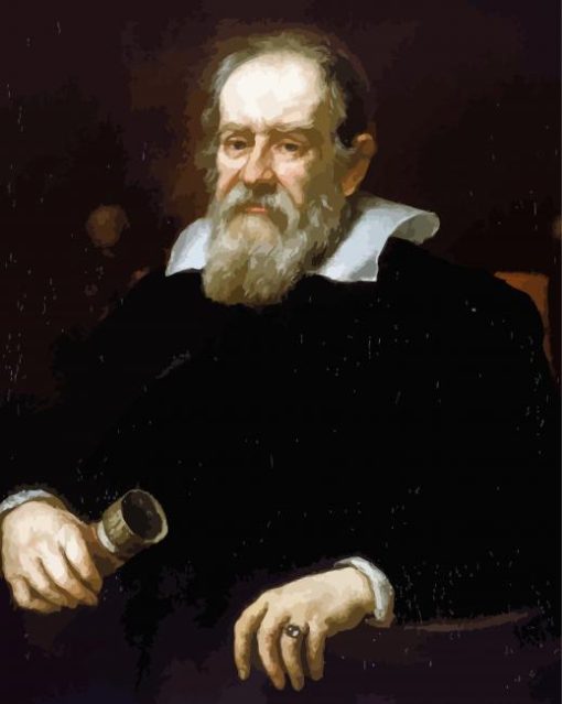 Scientist Astronomer Galileo Galilei paint by number