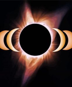 Solar Eclipse Evolution paint by number