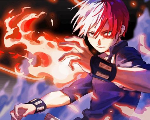 Todoroki MHA paint by numbers