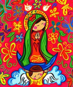 Virgencita Plis Art paint by number