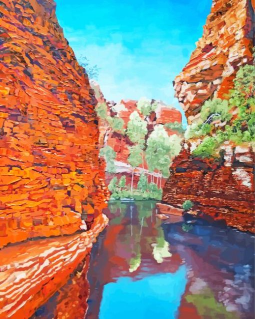 Weano Gorge Pilbara Karijini paint by number