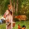 Winslow Homer The Milk Maid paint by number