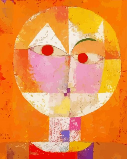 Abstract Faces By Paul Klee paint by number