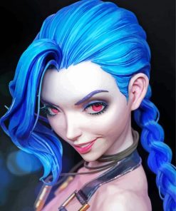 Aesthetic Jinx paint by number