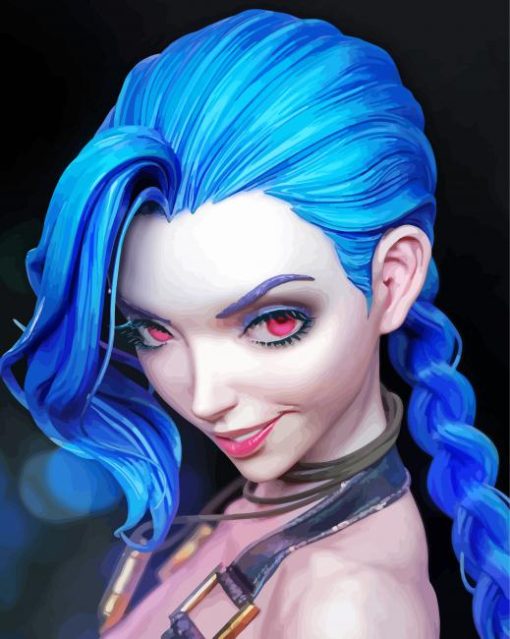 Aesthetic Jinx paint by number