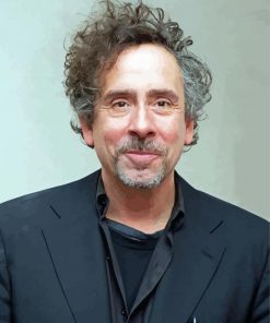 American Film Director Tim Burton paint by number