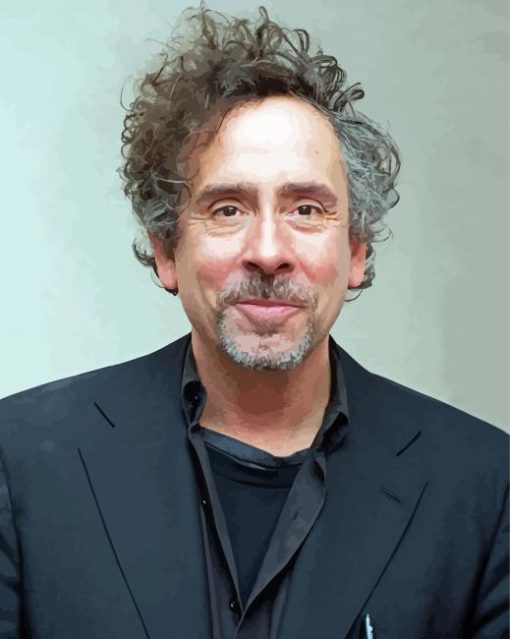 American Film Director Tim Burton paint by number