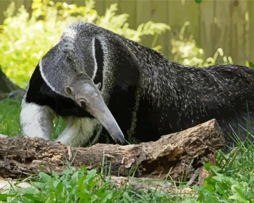 Anteater Animal paint by number