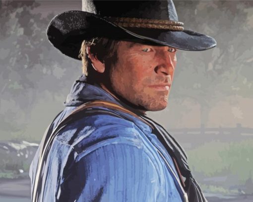 Arthur Morgan Character paint by number