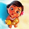 Baby Moana Art paint by number