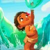 Baby Moana Disney paint by number