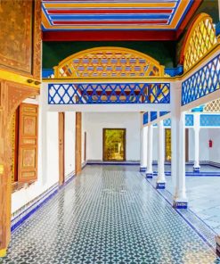 Bahia Palace Marrakech Morocco paint by number