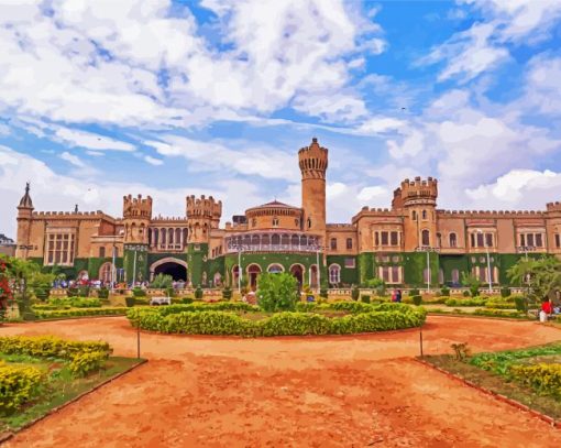 Bangaluru Bangalore Palace paint by number