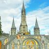 Basilica Of Our Lady Of The Rosary In Lourdes paint by number