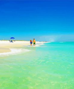 Beautiful Beach In Pensacola paint by number